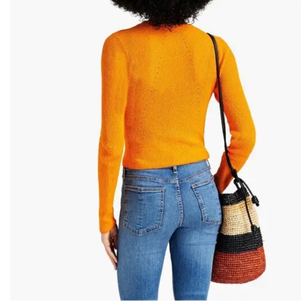 Rag & Bone Soleil Ribbed Cotton-Blend Cardigan - Marigold - Picture 8 of 10